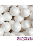 Shimmer Pearl White 1-Inch Gumballs: 2LB Bag