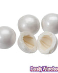 Shimmer Pearl White 1-Inch Gumballs: 2LB Bag