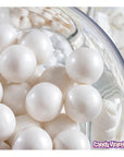 Shimmer Pearl White 1-Inch Gumballs: 2LB Bag