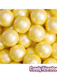 Shimmer Pearl Yellow 1-Inch Gumballs: 2LB Bag