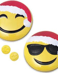 Emoji Christmas Sour Lemon Tins: 12-Piece Display