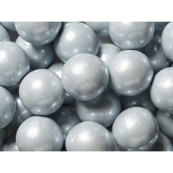 Silver 1-Inch Gumballs: 2LB Bag - Candy Warehouse