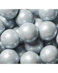 Silver 1-Inch Gumballs: 2LB Bag