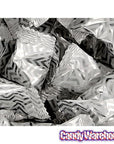 Silver Chevron Stripe Wrapped Buttermint Creams: 300-Piece Case