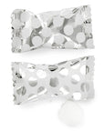 Silver Polka Dots Wrapped Butter Mint Creams: 300-Piece Case