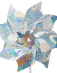 Silver Sparkle Pinwheel Spinners - 8 Inch: 8-Piece Box - Candy Warehouse