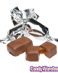 Silver Wrapped Caramel Milk Chocolate Meltaways: 1LB Bag