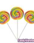 Simply Twirl Pops 1.5-Ounce Natural Swirl Suckers - Rainbow: 24-Piece Display