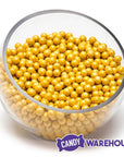 Sixlets Mini Milk Chocolate Balls - Gold: 2LB Bag - Candy Warehouse