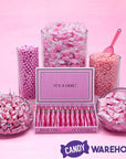 Sixlets Mini Milk Chocolate Balls - Pastel Pink: 2LB Bag - Candy Warehouse