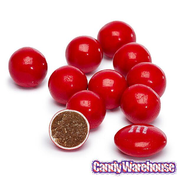 Sixlets Mini Milk Chocolate Balls - Red: 2LB Bag - Candy Warehouse