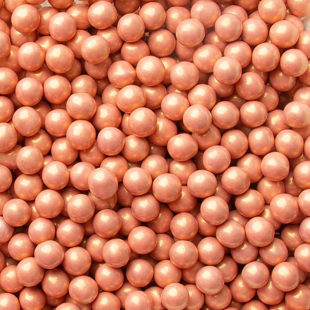 Sixlets Mini Milk Chocolate Balls Rose Gold 2LB Bag - Candy Warehouse