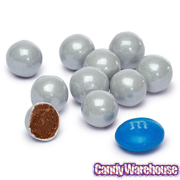 Sixlets Mini Milk Chocolate Balls - Silver: 2LB Bag - Candy Warehouse