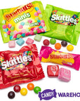 Skittles and Starburst Candy Fun Size Packs Sweet and Sour Assortment: 150-Piece Bag