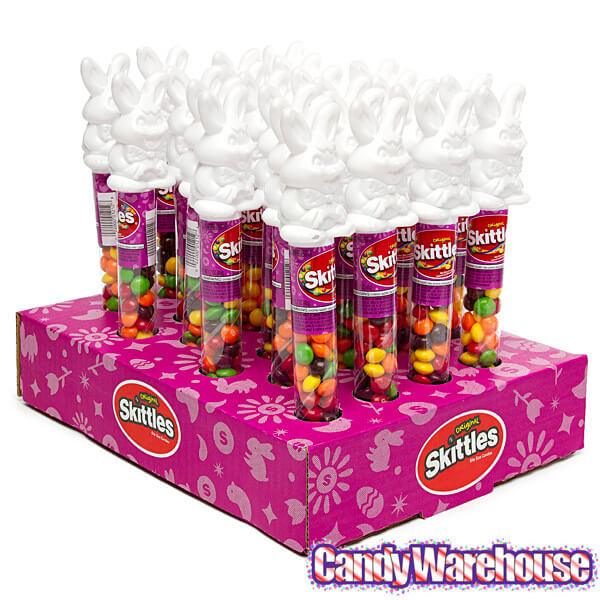 Skittles Candy Filled Easter Bunny Toppers: 12-Piece Display - Candy Warehouse