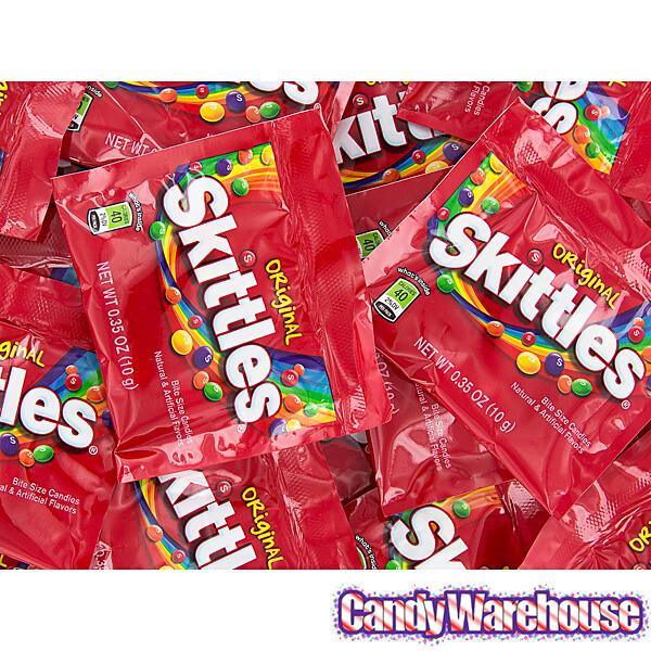 Skittles Candy Fun Size Packs: 100-Piece Box - Candy Warehouse