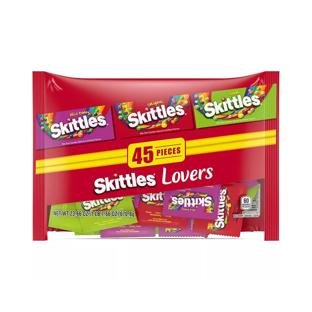 Skittles Candy Fun Size Packs - Assortment: 45-Piece Bag - Candy Warehouse