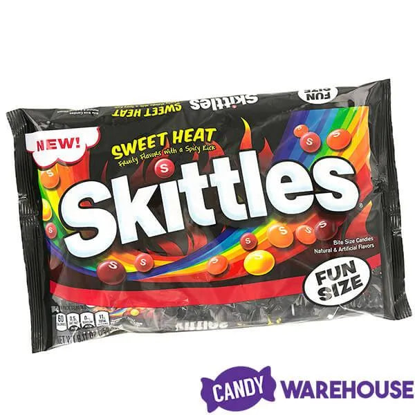 Skittles Candy Fun Size Packs Sweet Heat 911 Ounce Bag Candy