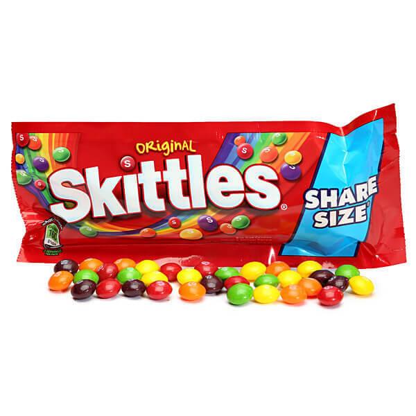 Skittles Candy King Size Packs - Original: 24-Piece Box - Candy Warehouse