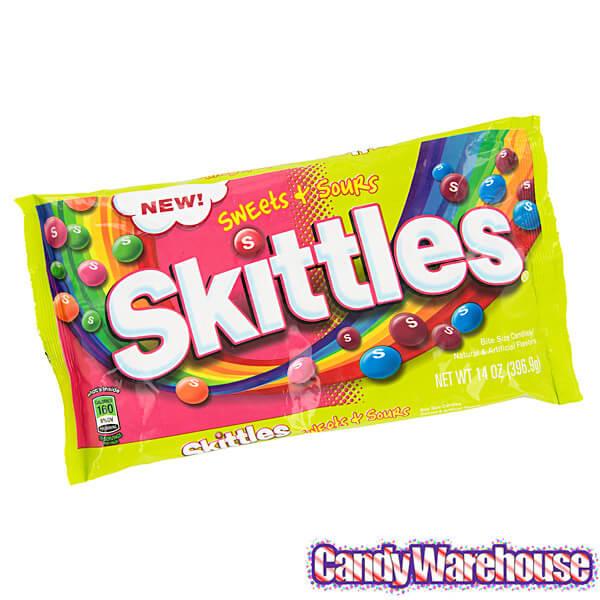 Skittles Candy - Sweets and Sours: 14-Ounce Bag - Candy Warehouse