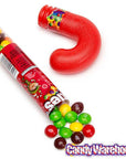 Skittles Filled Tubular Candy Cane - Candy Warehouse