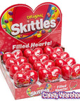 Skittles Original Candy Filled Plastic Hearts: 12-Piece Display - Candy Warehouse