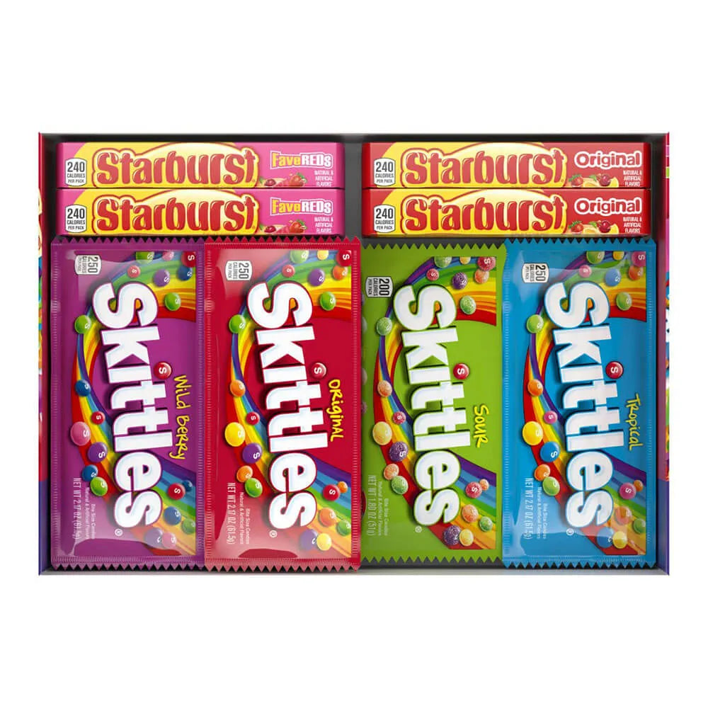 Skittles & Starburst Candy: 30-Piece Variety Pack – Candy Warehouse