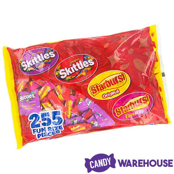 Skittles - Starburst Fun Size Treats: 255-Piece Bag - Candy Warehouse