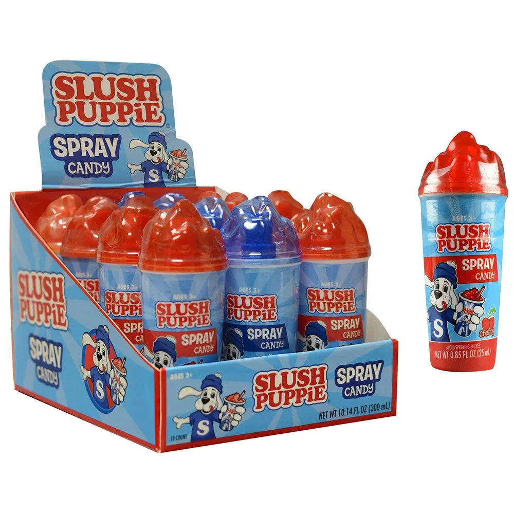 Slush Puppie Spray Candy: 12-Piece Display - Candy Warehouse