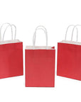 Small Candy Bags with Handles - Apple Red: 24-Piece Pack