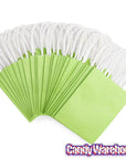 Small Candy Bags with Handles - Kiwi Green: 24-Piece Pack