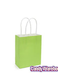 Small Candy Bags with Handles - Kiwi Green: 24-Piece Pack