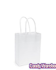 Small Candy Bags with Handles - White: 24-Piece Pack - Candy Warehouse