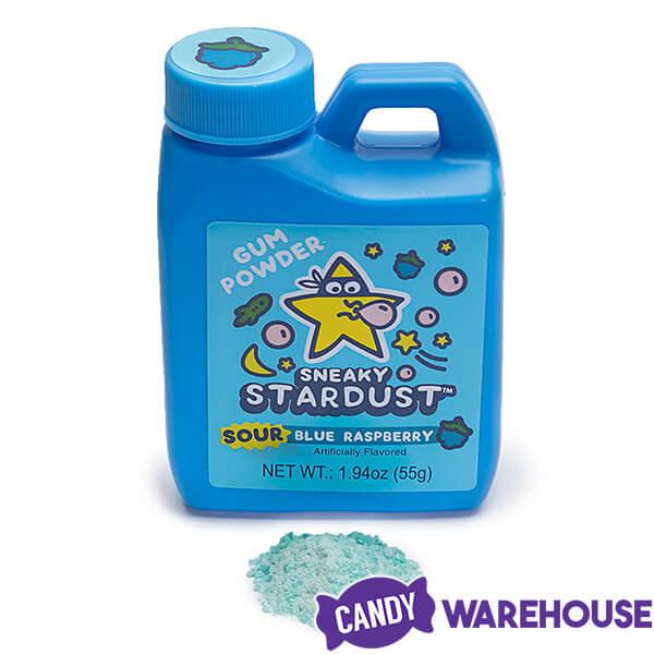 Sneaky Stardust Sour Gum Powder Bubble Jugs: 12-Piece Box - Candy Warehouse