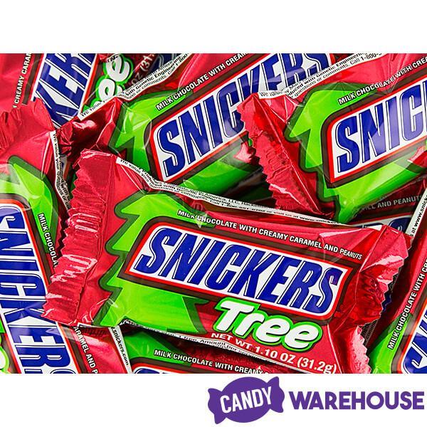 Snickers Christmas Tree Candy Bars: 24-Piece Box - Candy Warehouse