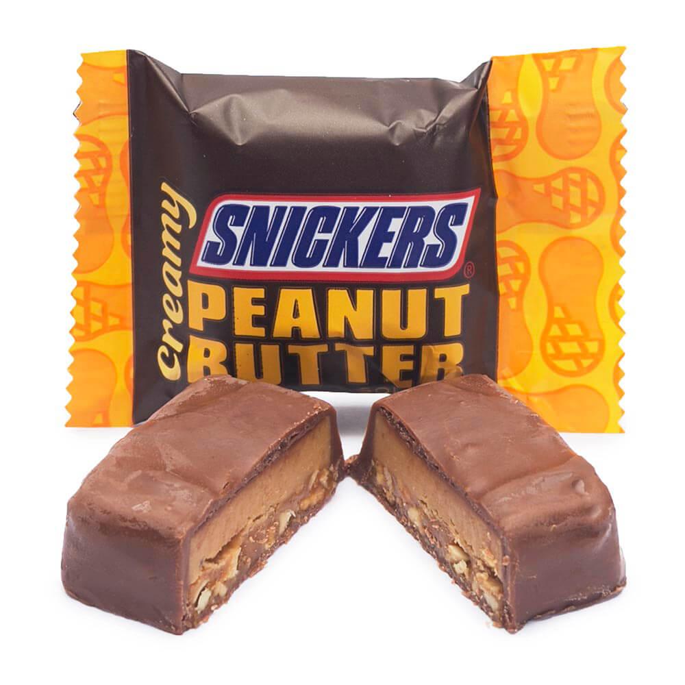 Snickers Creamy Peanut Butter Fun Size Candy Squares: 7.7-Ounce Bag - Candy Warehouse