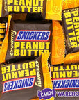 Snickers Creamy Peanut Butter Fun Size Candy Squares: 7.7-Ounce Bag - Candy Warehouse