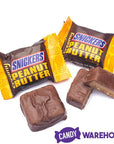 Snickers Creamy Peanut Butter Fun Size Candy Squares: 7.7-Ounce Bag - Candy Warehouse