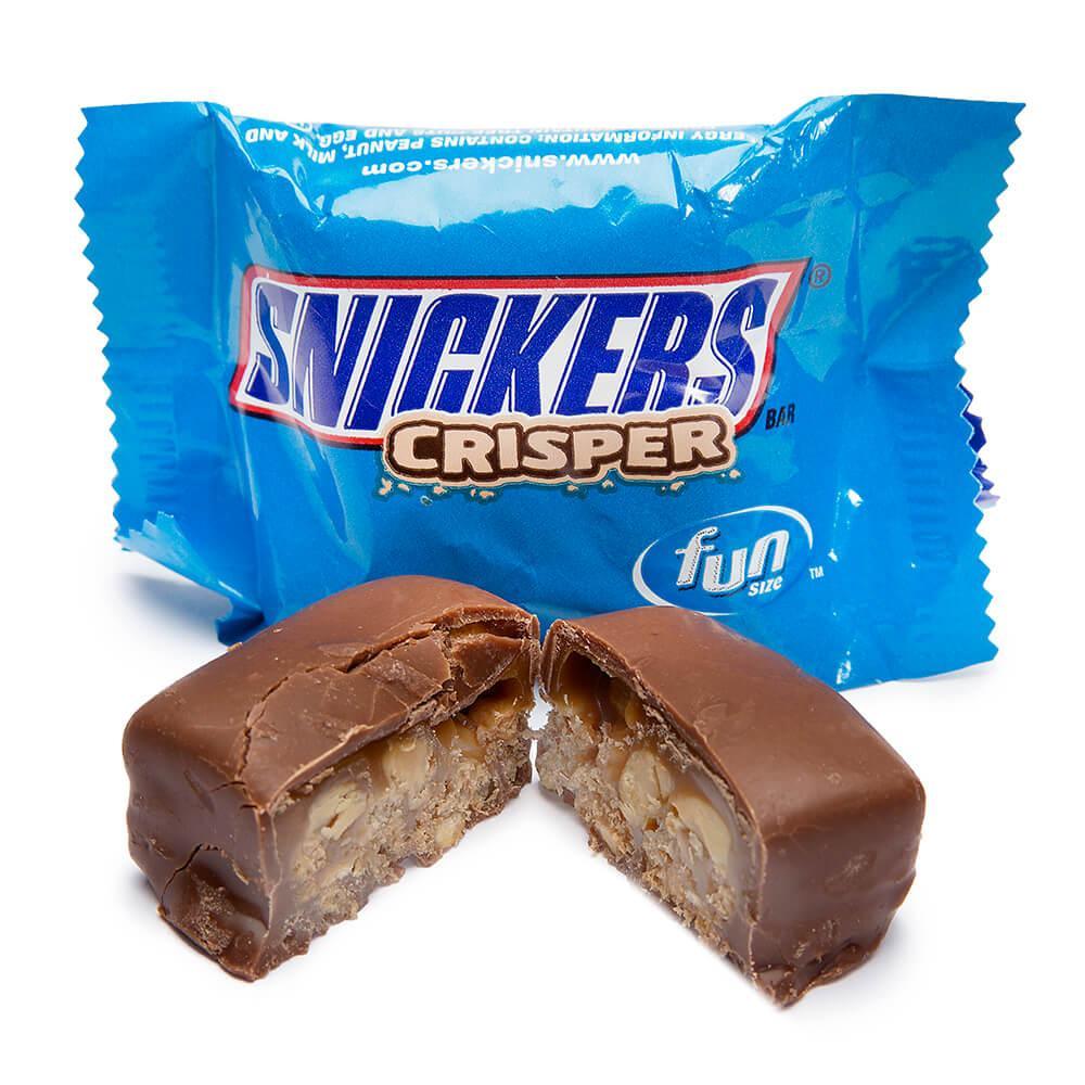 Snickers Crisper Fun Size Candy Bars: 15-Piece Bag - Candy Warehouse