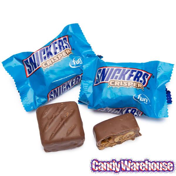 Snickers Crisper Fun Size Candy Bars: 15-Piece Bag - Candy Warehouse