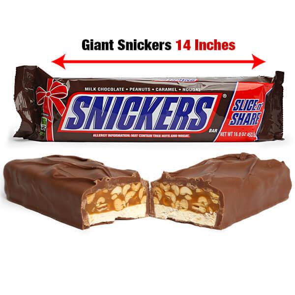 Snickers Giant 1-Pound Candy Bar - Candy Warehouse