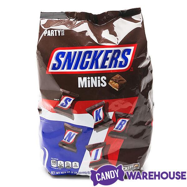 Snickers Minis Candy: 40-Ounce Bag - Candy Warehouse