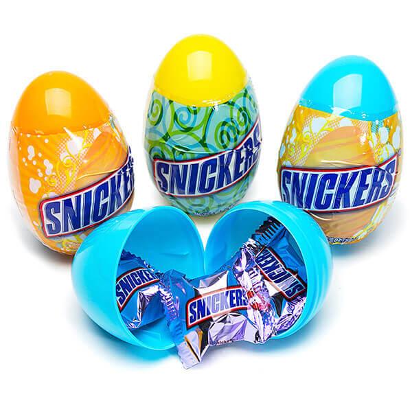 Snickers Minis Candy Filled Plastic Easter Eggs: 12-Piece Display - Candy Warehouse