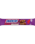 Snickers Peanut Brownie Candy Bars: 24-Piece Box - Candy Warehouse