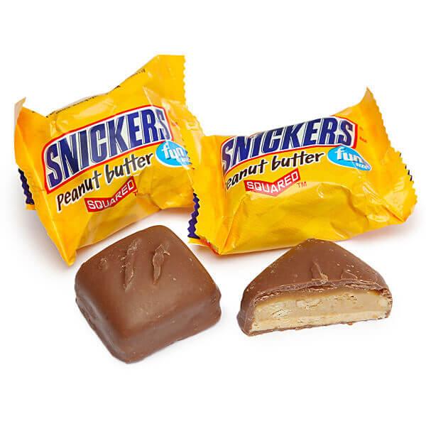 Snickers Peanut Butter Squared Fun Size Candy Bars: 12-Piece Bag - Candy Warehouse