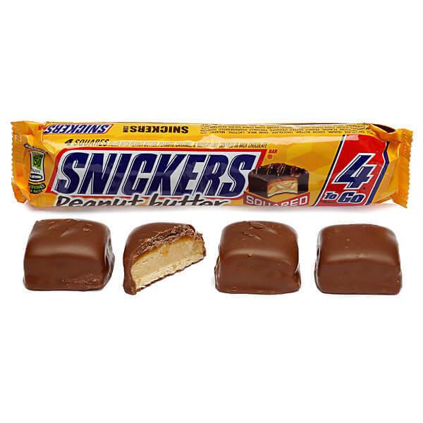 Snickers Peanut Butter Squared King Size Candy Bars: 18-Piece Box - Candy Warehouse