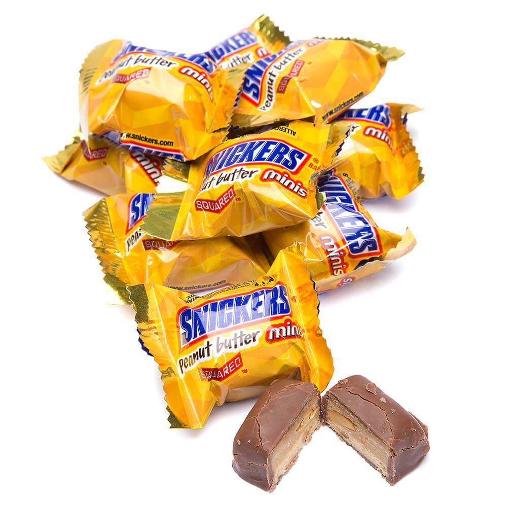 Snickers Peanut Butter Squared Minis Candy: 11.5-Ounce Bag - Candy Warehouse