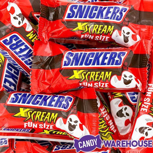 Snickers X-Scream Fun Size Candy Bars: 15-Piece Bag - Candy Warehouse