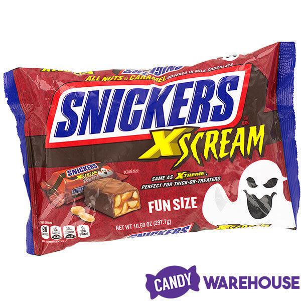 Snickers X-Scream Fun Size Candy Bars: 15-Piece Bag - Candy Warehouse