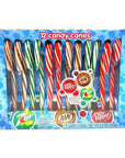 Soda Pop Candy Canes - Dr. Pepper, 7-Up, and A&W: 12-Piece Box - Candy Warehouse